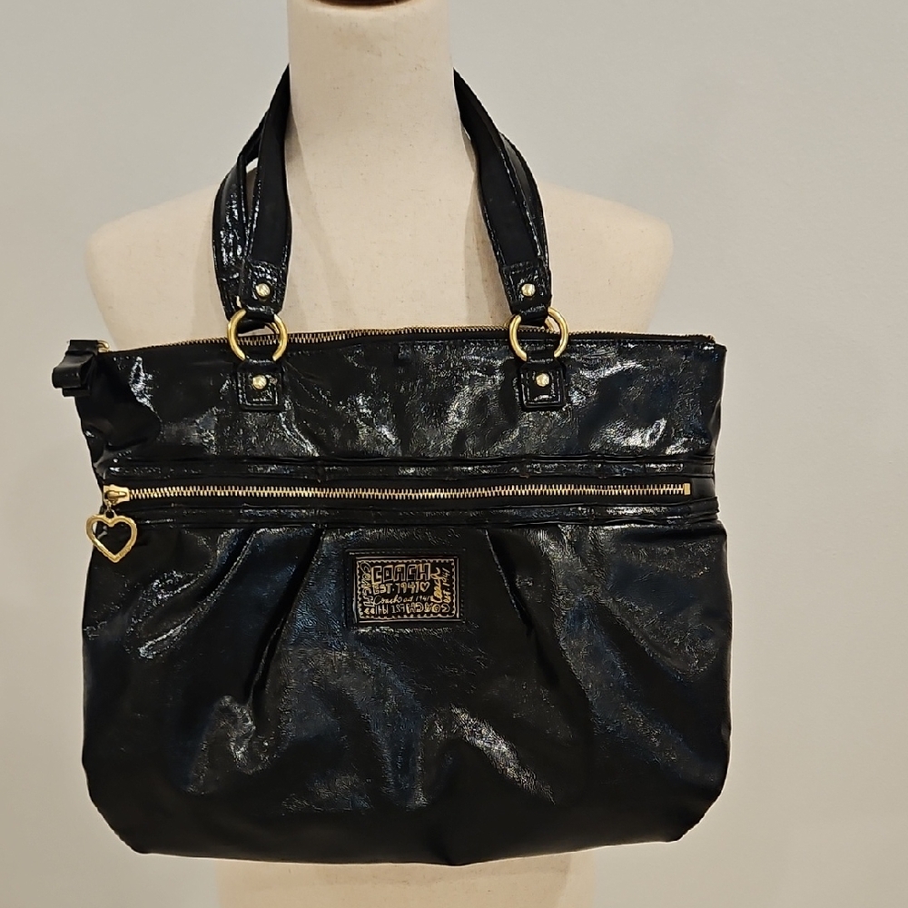 Coach Black Poppy Bag